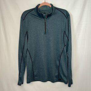 Prana EUC blue quarter zip up long sleeve athletic shirt Size small